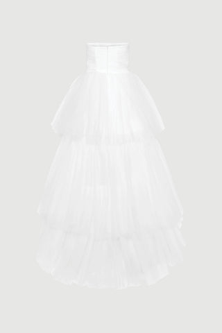 Envelope1976 Swan dress - Leftover fabric Dress White
