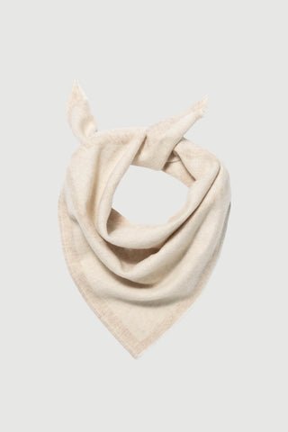 Envelope1976 Triangle scarf small, Cream / Light beige Scarf Cream / light beige