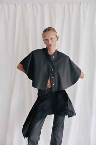 Envelope1976 Zoe cape Cape Dark brown