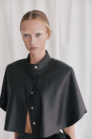 Envelope1976 Zoe cape Cape Dark brown